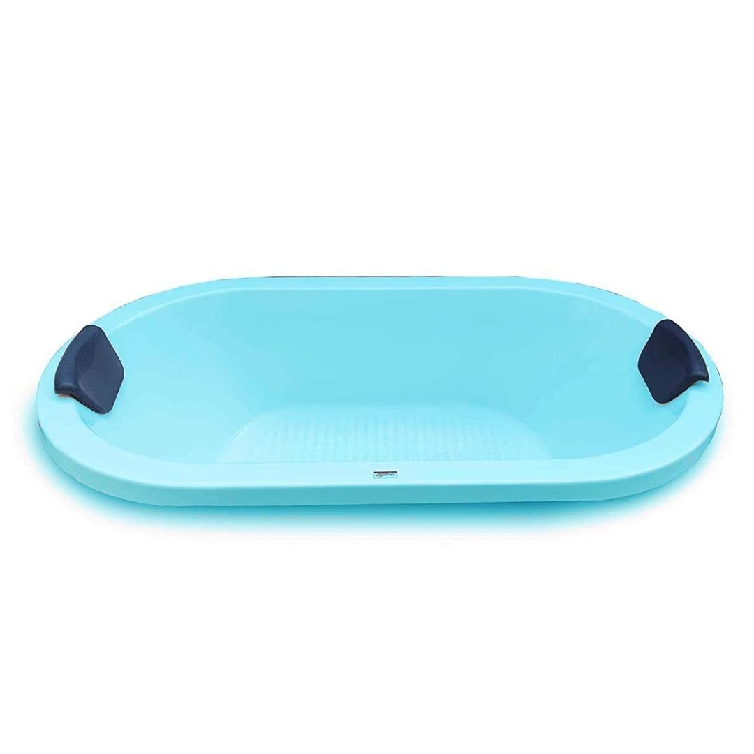 Madonna Penguin 5.5 Feet Acrylic Oval-Shaped Bathtub (Cyan blue)